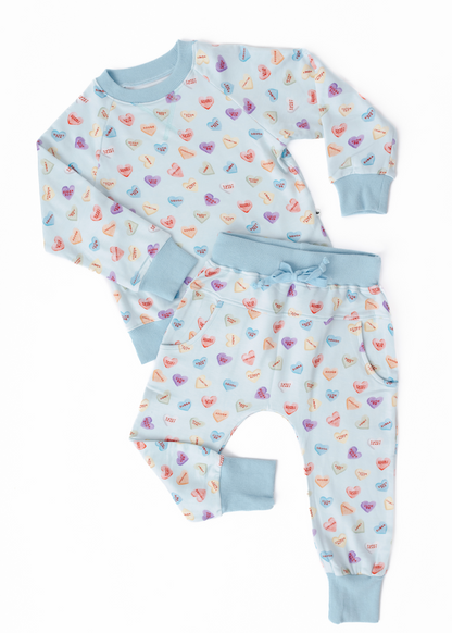 Sweetheart Blue Jogger Set