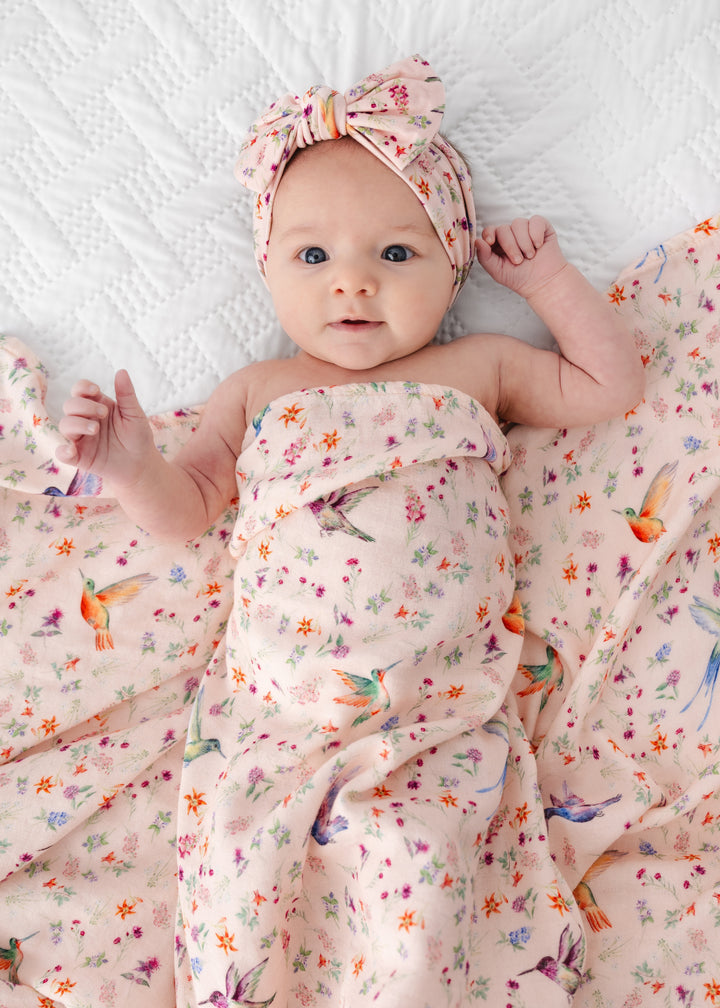Hummingbirds Swaddle Blanket