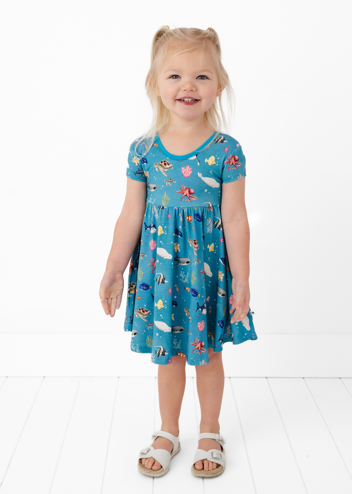 Fish are Friends Bamboo Twirl Dress