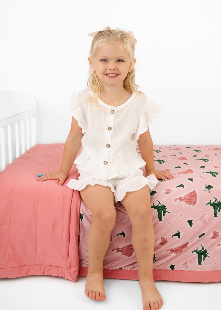 Good Witch Bad Witch Large Quilted Bamboo Blanket