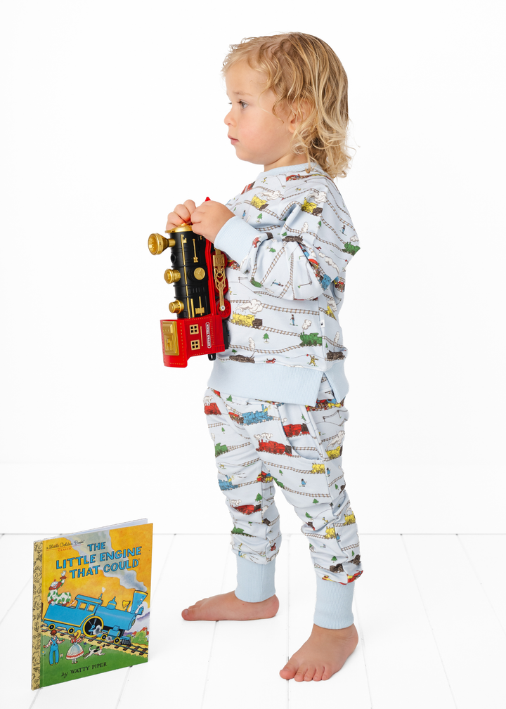 Little Engine that Could Bamboo Kids Jogger Set