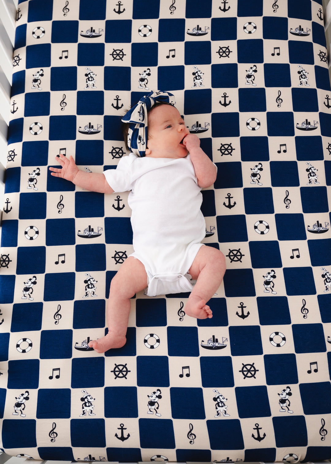 Steamboat Willie Bamboo Crib Sheet