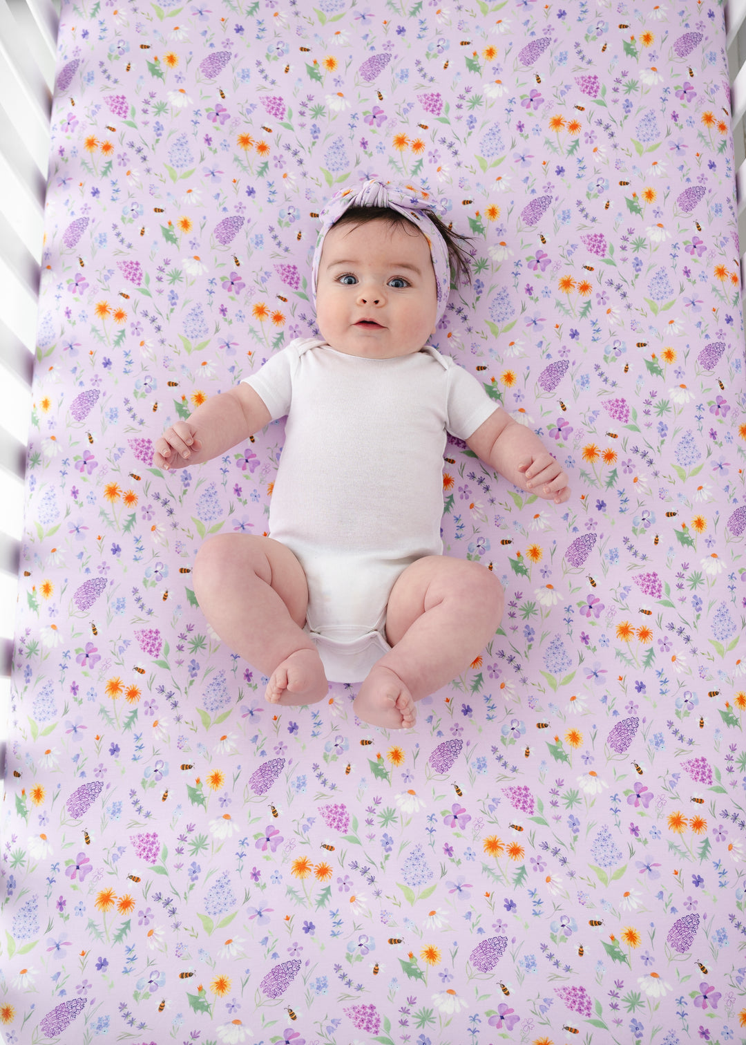 Gigi Floral Bamboo Crib Sheet