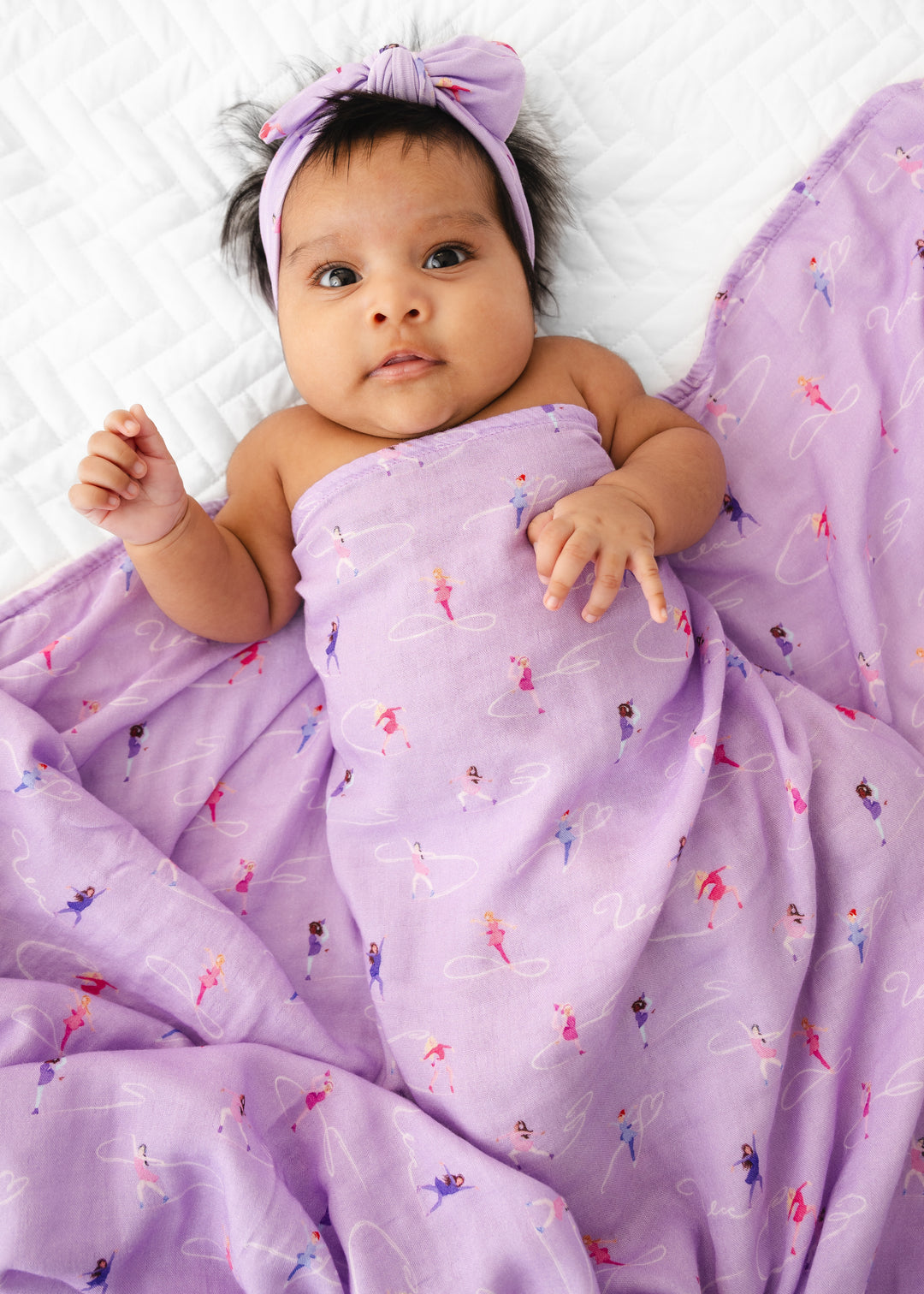 Ice Skating Swaddle Blanket