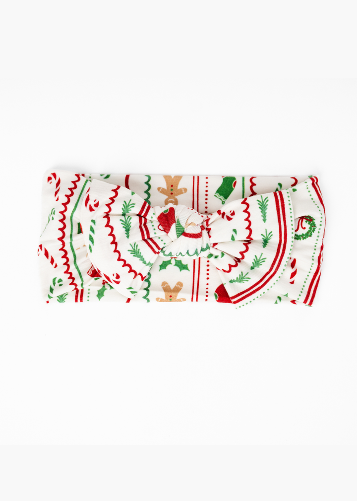 *PREORDER* White Christmas Hair Bow