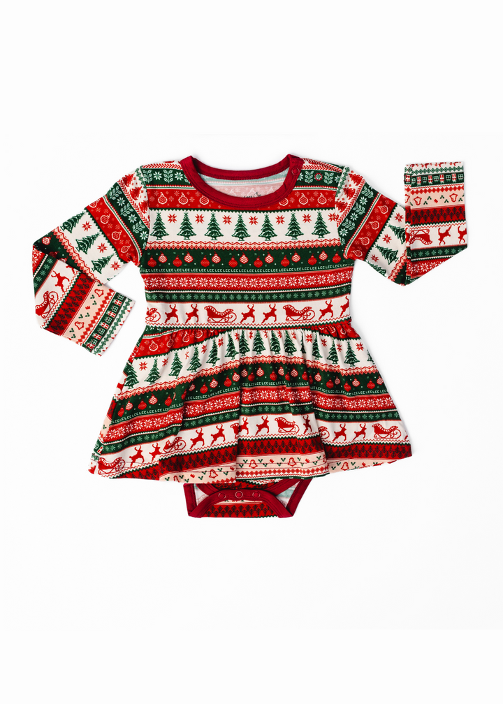 Classic Christmas Baby Dress