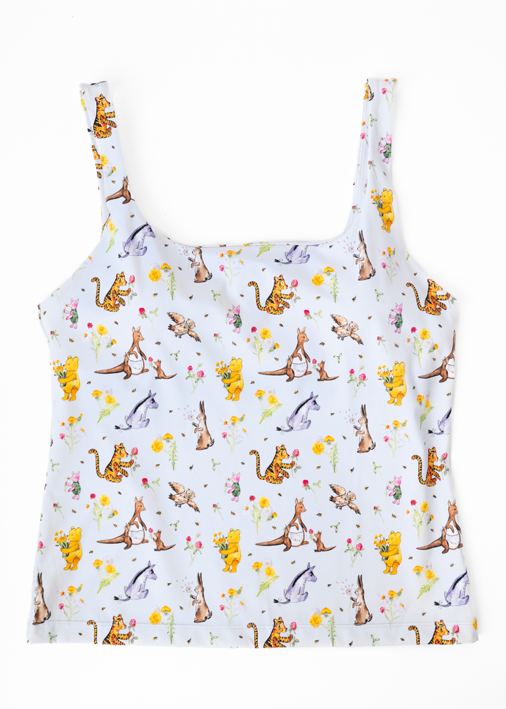 Winnie-the-Pooh in Bloom Women's Athletic Tank Top