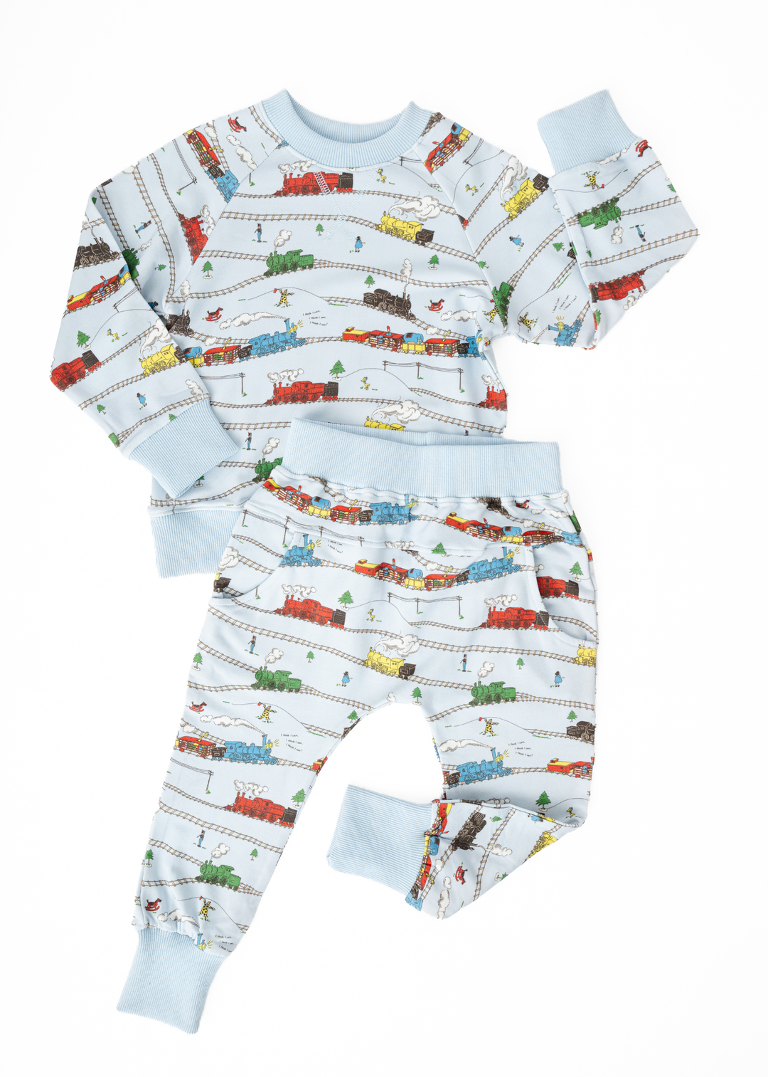 Little Engine that Could Bamboo Kids Jogger Set