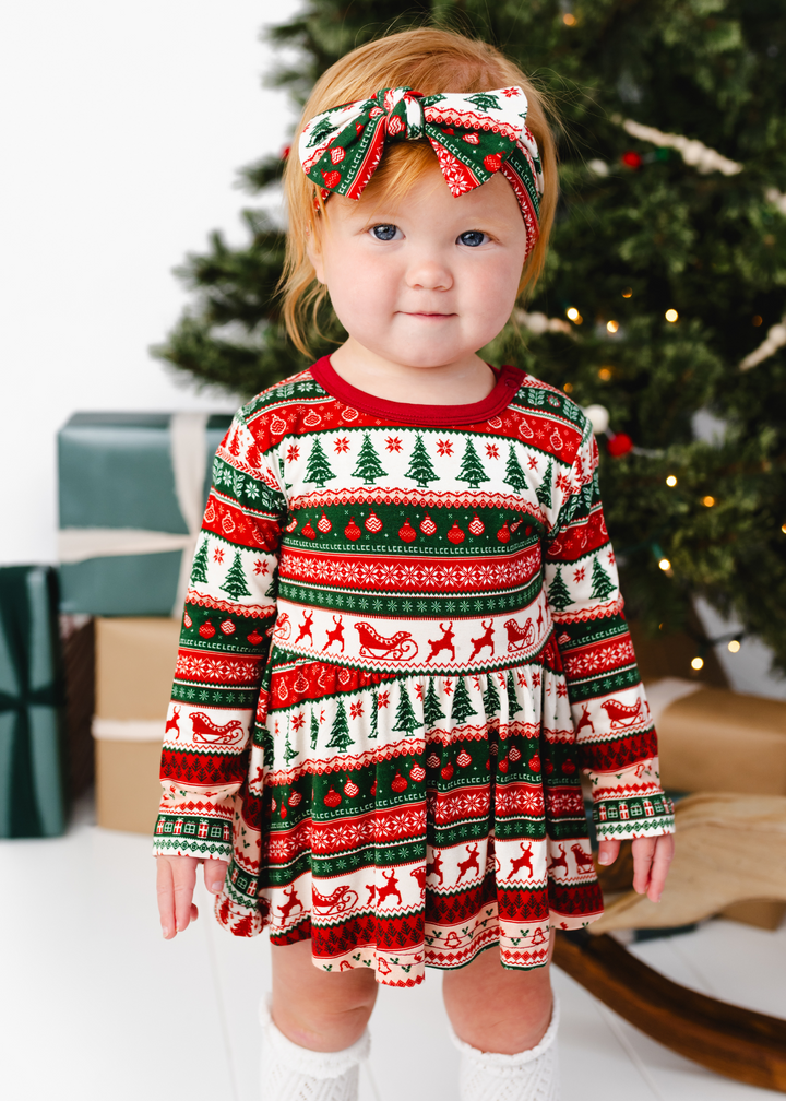 Classic Christmas Baby Dress