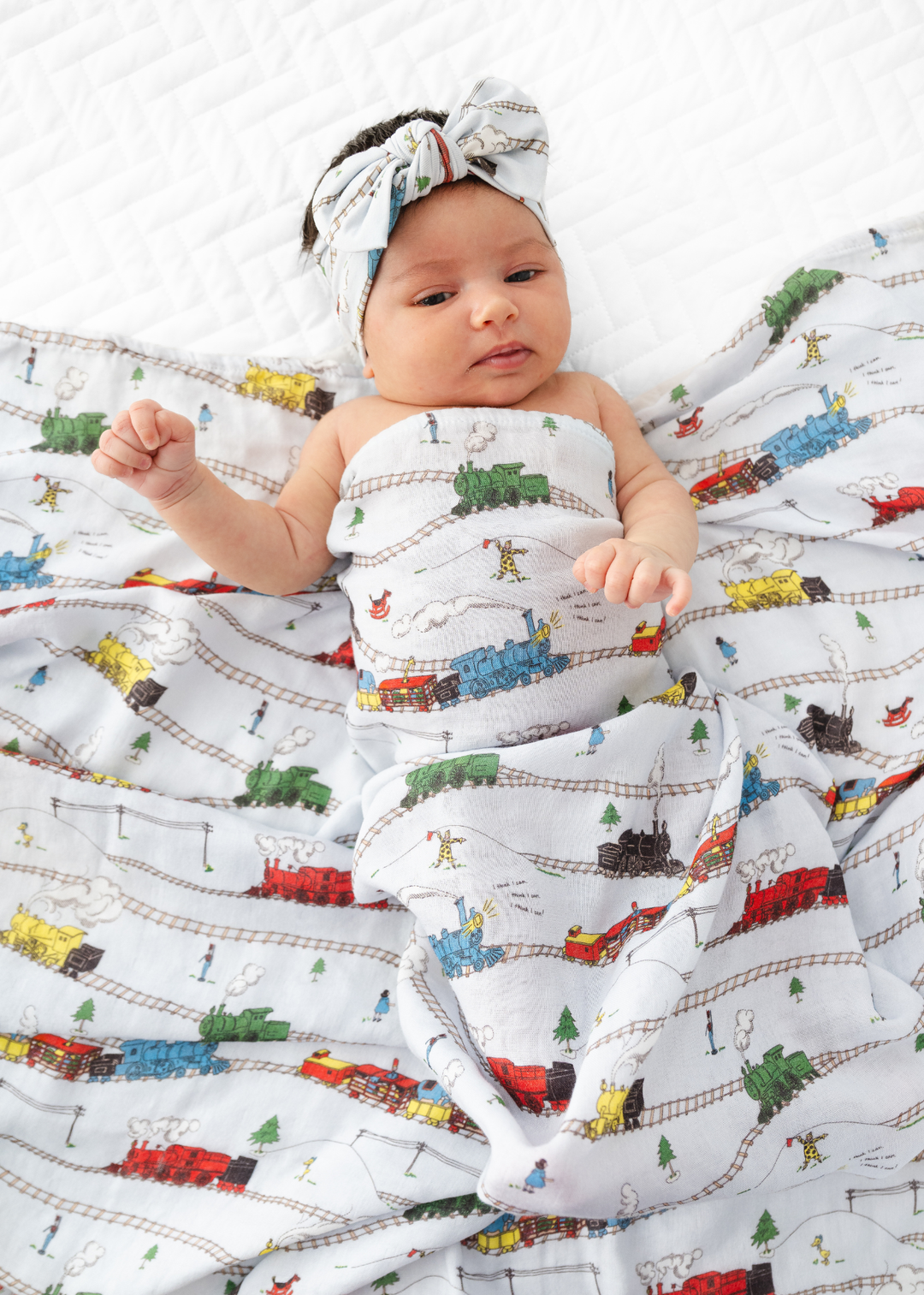 Little Engine that Could Baby Swaddle Blanket