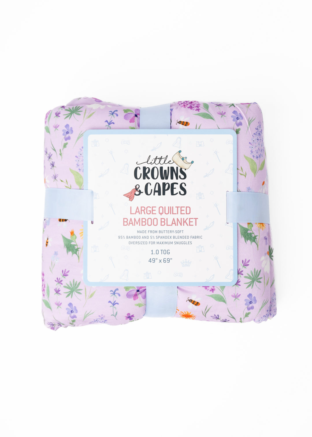 Gigi Floral Large Quilted Bamboo Blanket