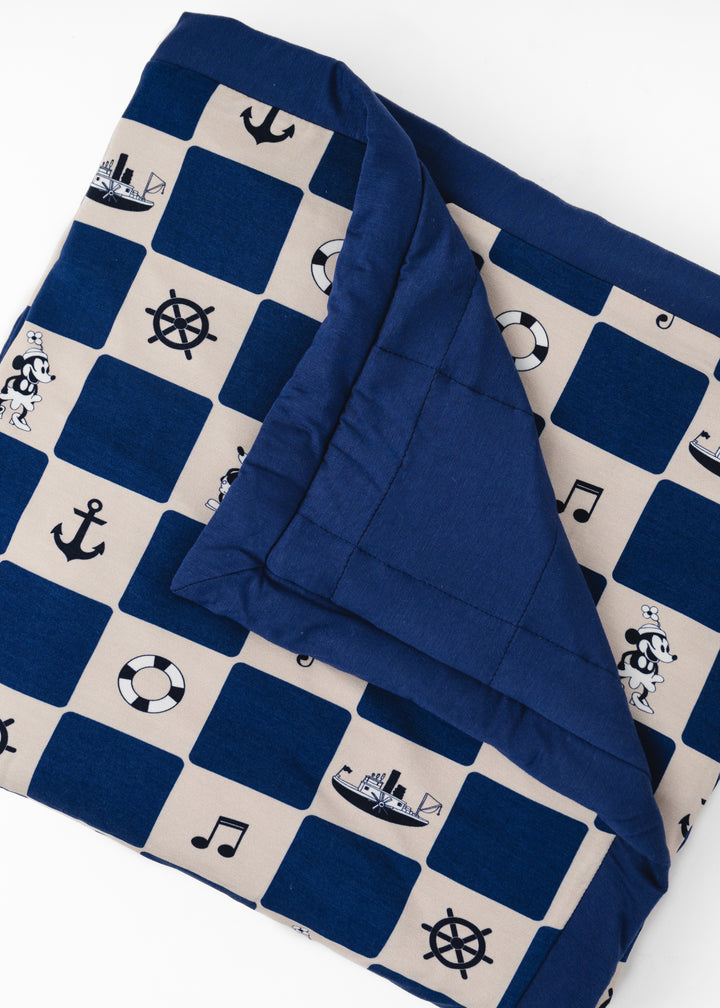 Steamboat Willie Large Quilted Bamboo Blanket
