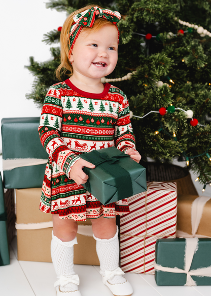 Classic Christmas Baby Dress