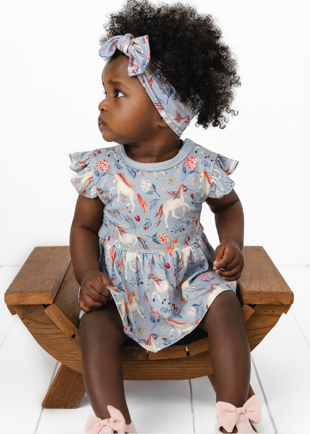 Unicorns Baby Flutter Dress