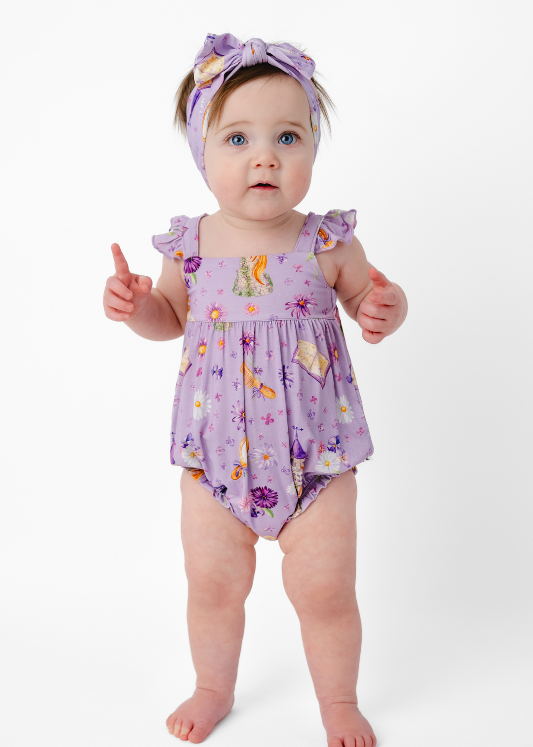 Rapunzel Baby Bubble Romper