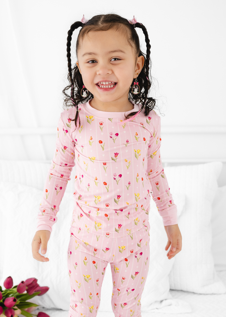 Ann Christine Floral Bamboo Pajama Set