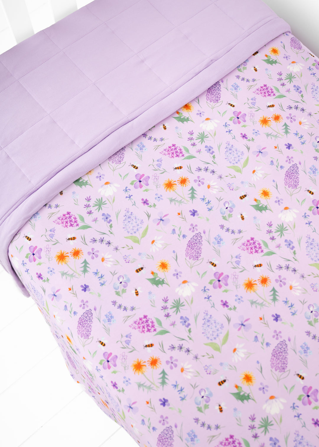 Gigi Floral Large Quilted Bamboo Blanket