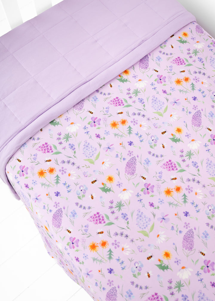 Gigi Floral Large Quilted Bamboo Blanket