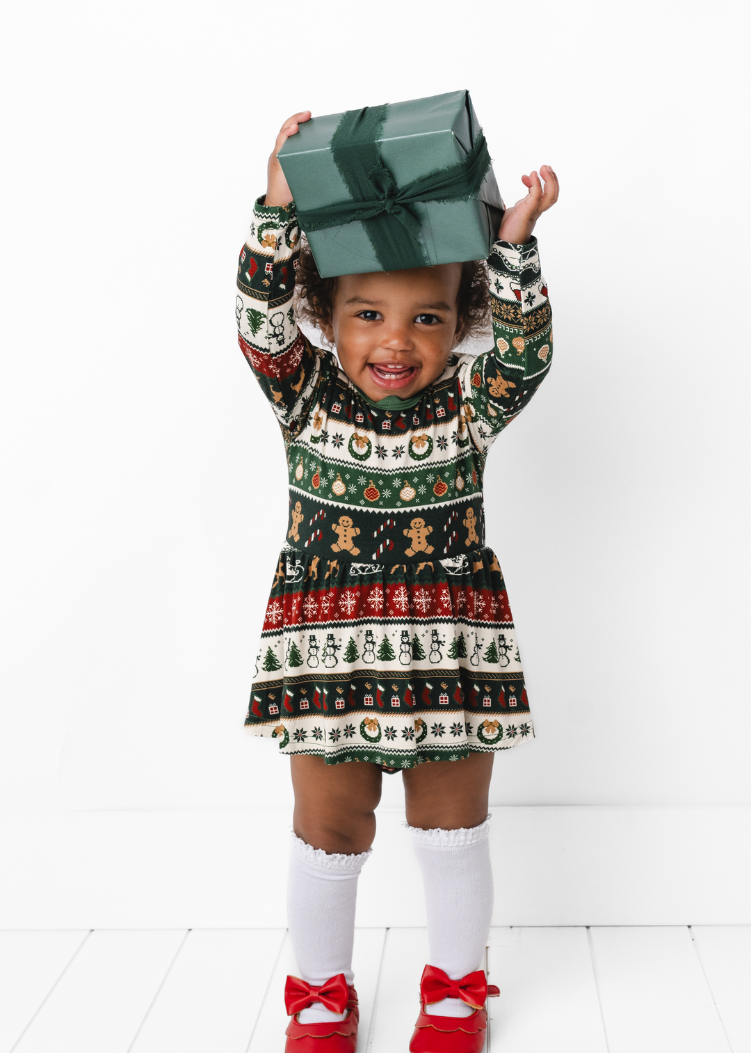Classic Christmas Bamboo Baby Dress
