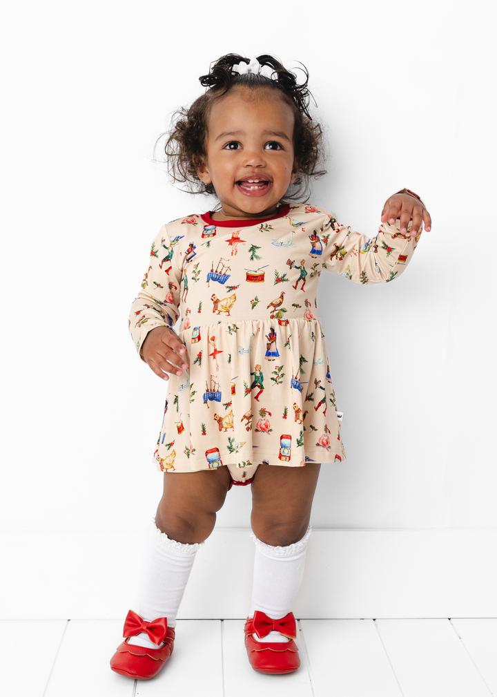 12 Days of Christmas Bamboo Baby Dress