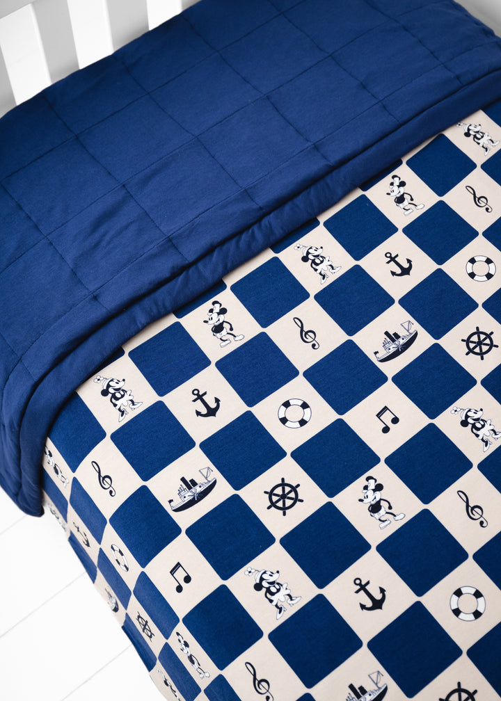 Steamboat Willie Large Quilted Bamboo Blanket