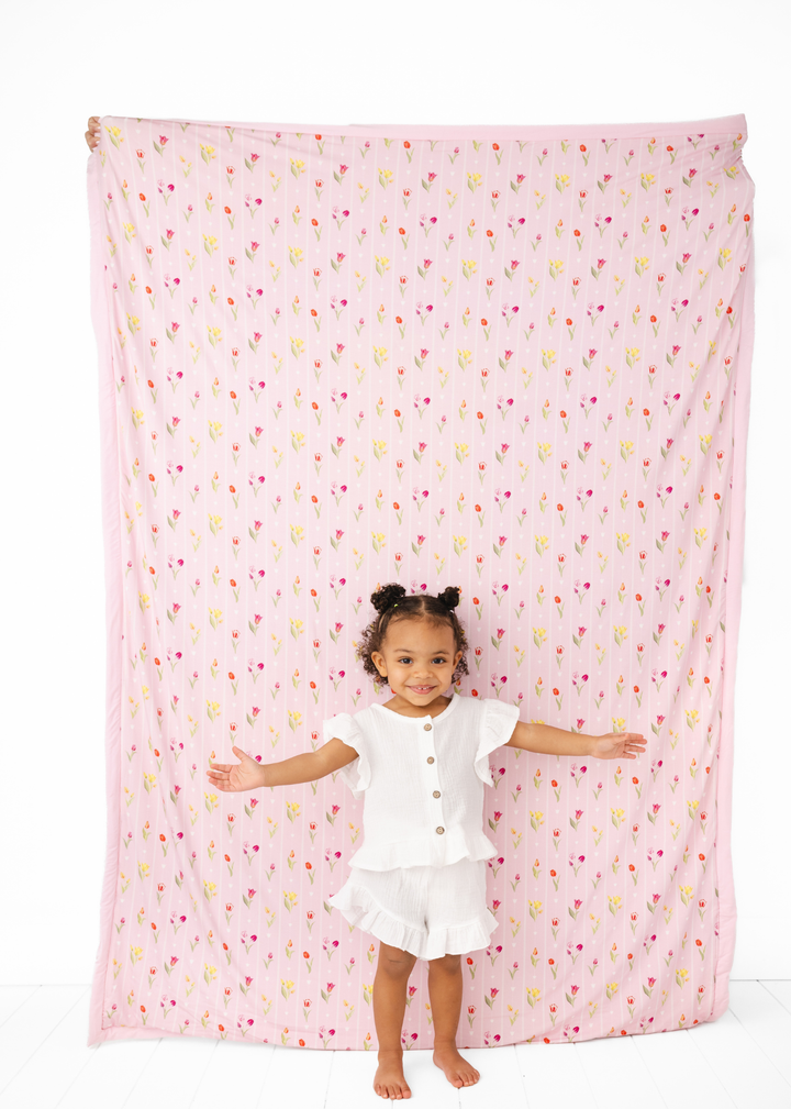 Ann Christine Large Quilted Bamboo Blanket