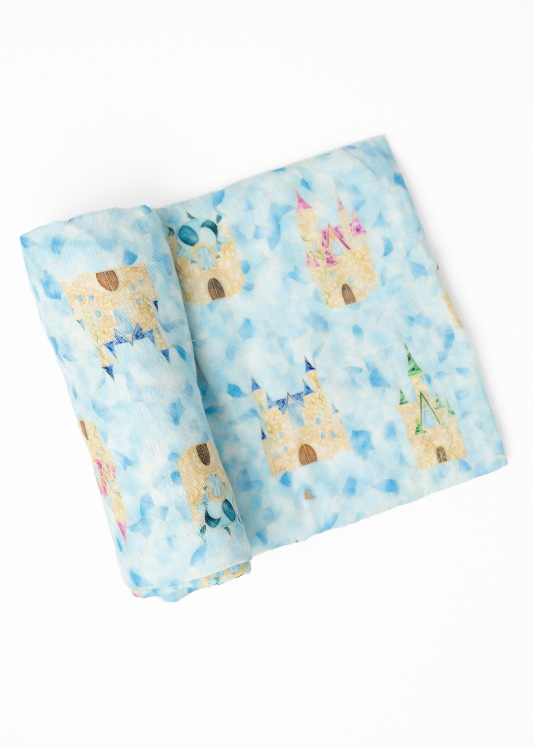 Castles Stained Glass Swaddle Blanket