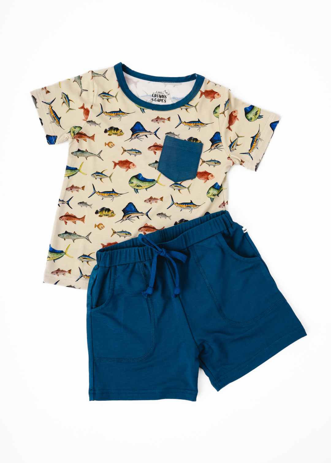 Deep Sea Fishing Pocket Tee & Short Set