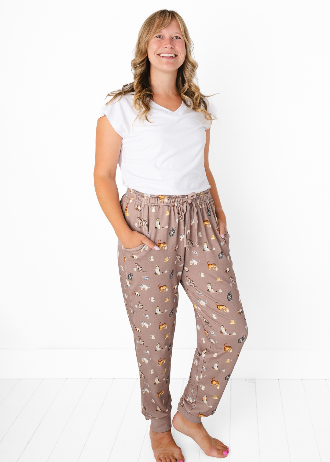Cats and Coffee Adult Unisex Jogger Pants
