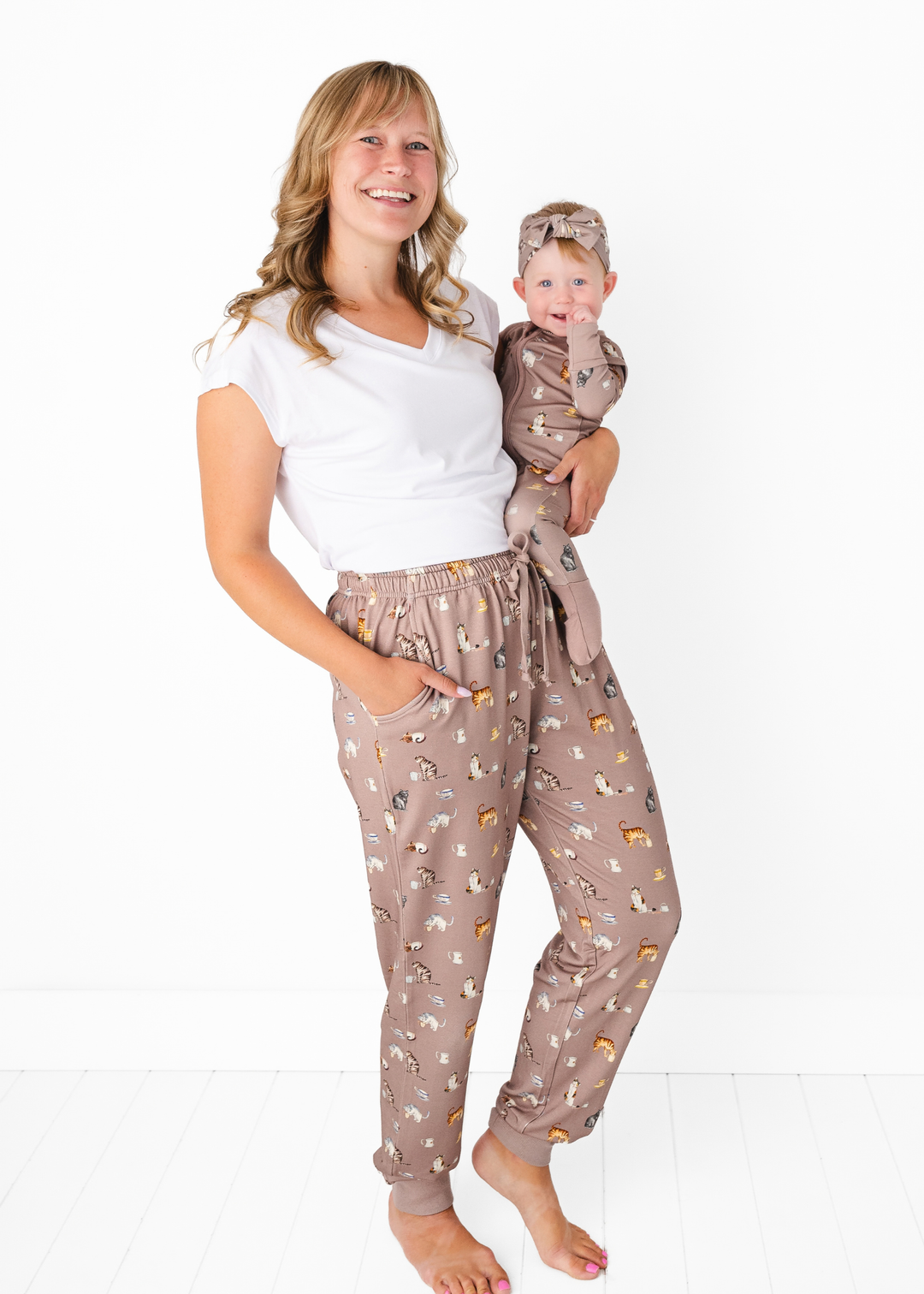 Cats and Coffee Adult Unisex Jogger Pants