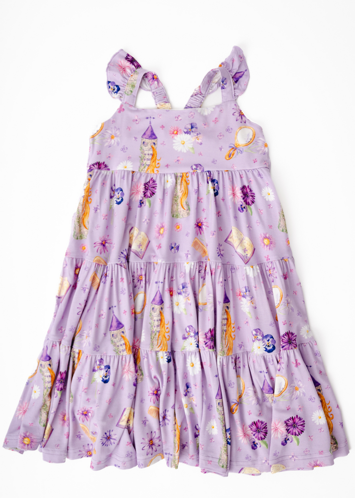 Rapunzel Bamboo Tiered Twirl Dress