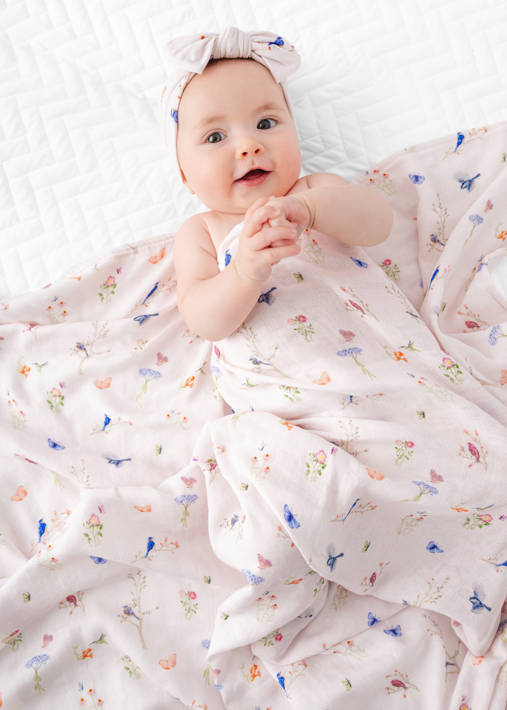Willow Garden Swaddle Blanket