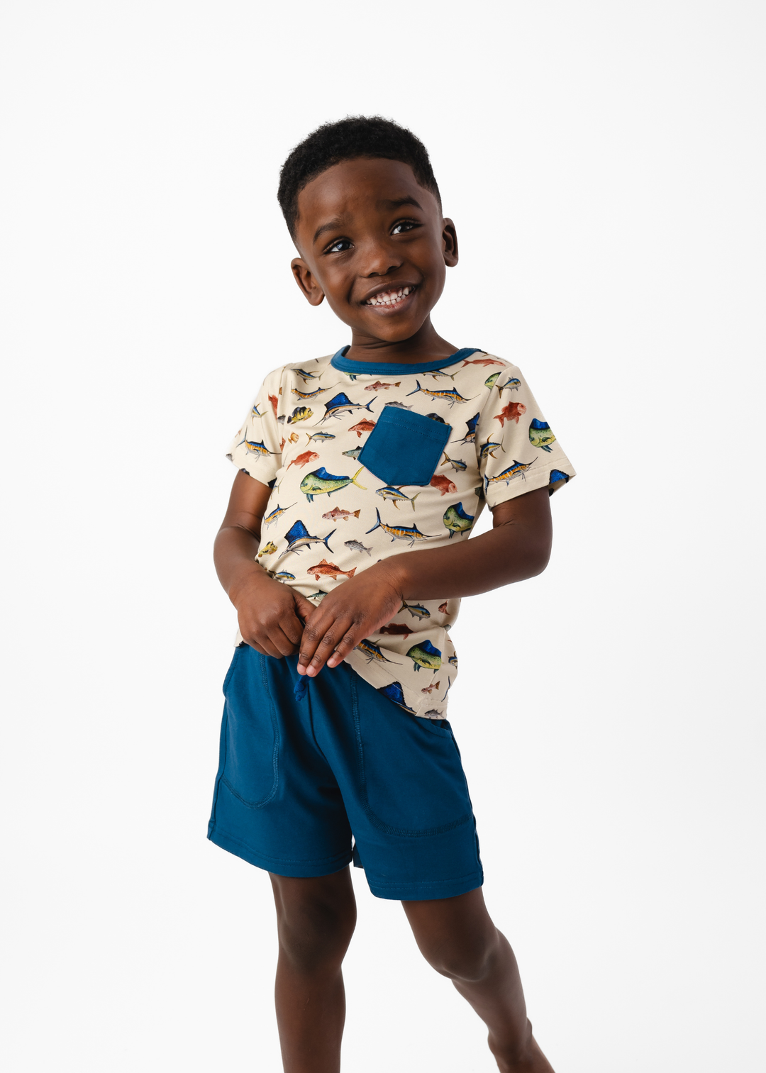 Deep Sea Fishing Pocket Tee & Short Set