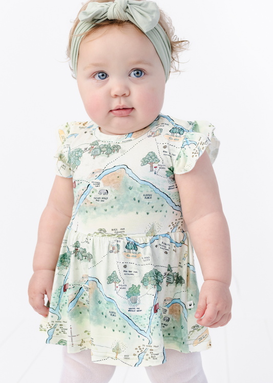 Hundred Acre Woods Baby Flutter Dress