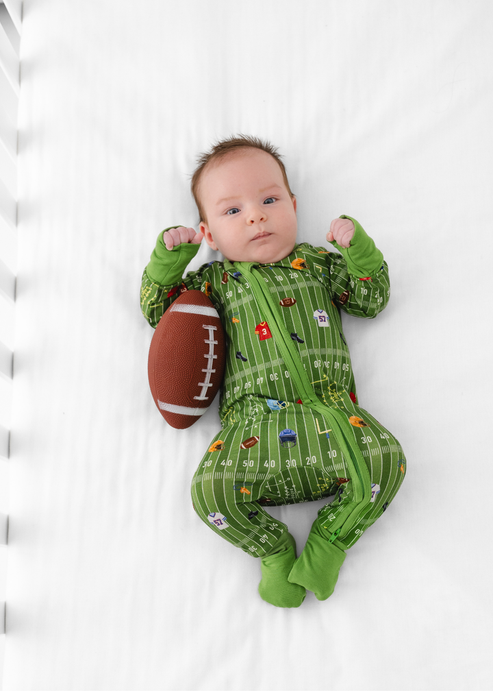 Football Field Bamboo Zippered Sleeper