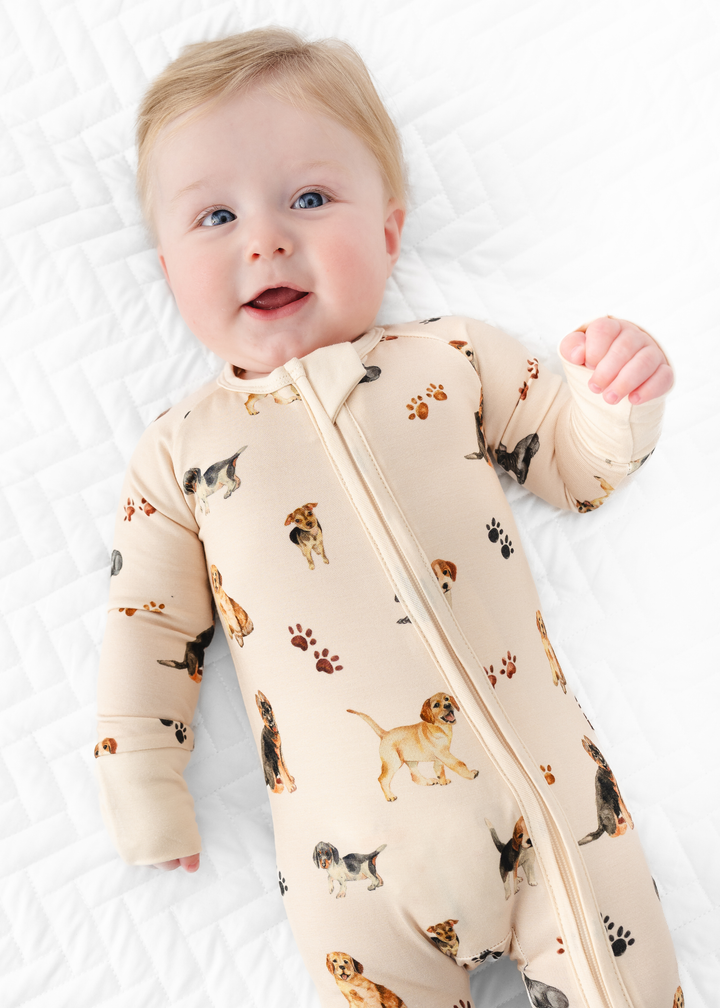 Puppies and Paw Prints Bamboo Sleeper