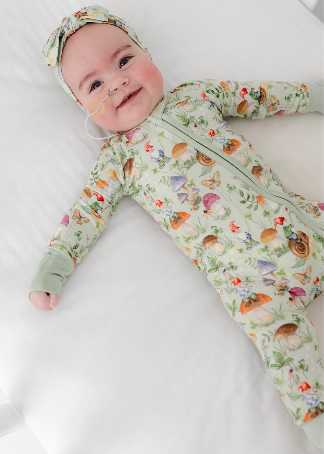 Gnomes Bamboo Zippered Sleeper