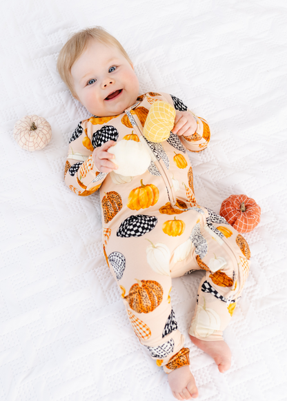 Patterned Pumpkins Bamboo Sleeper