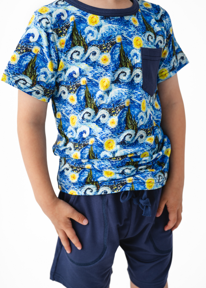 Starry Night Pocket Tee & Short Sets
