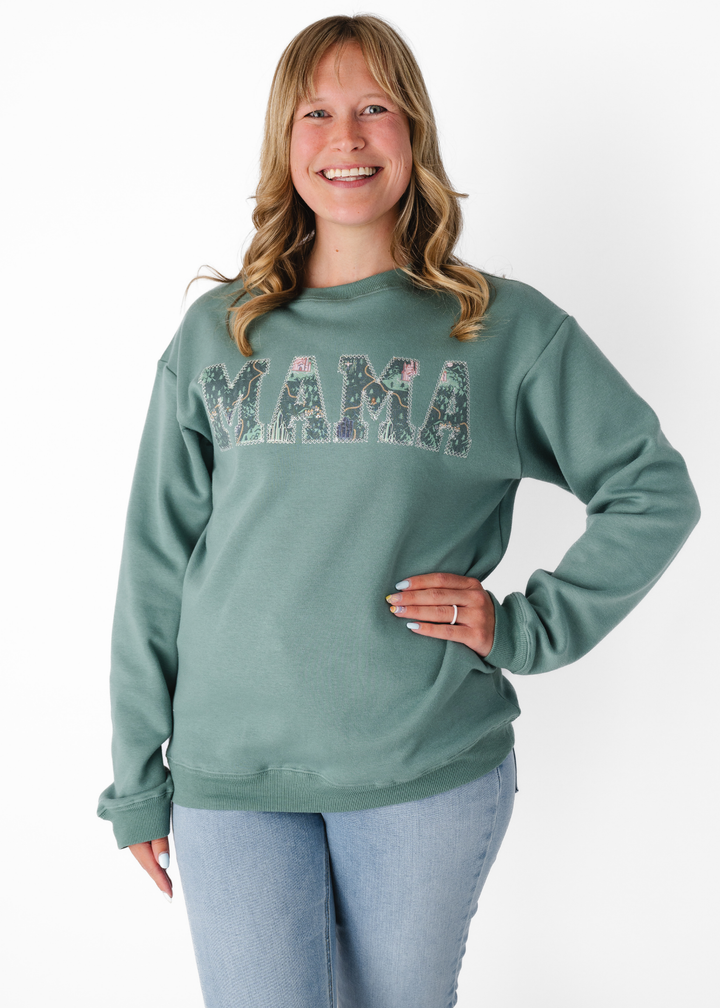 MAMA Crewneck Sweatshirt - Emerald City