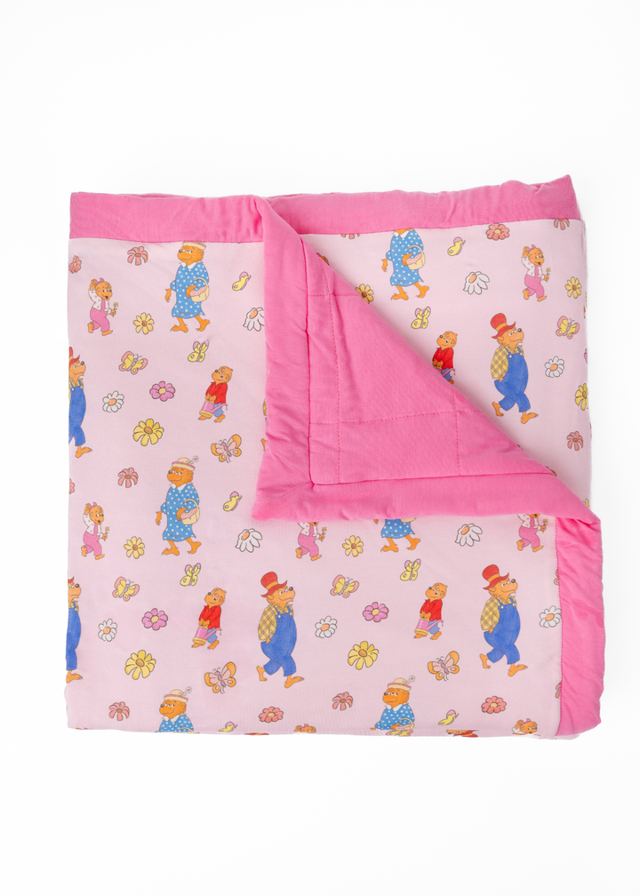 Berenstain Bears® Floral Large Quilted Bamboo Blanket