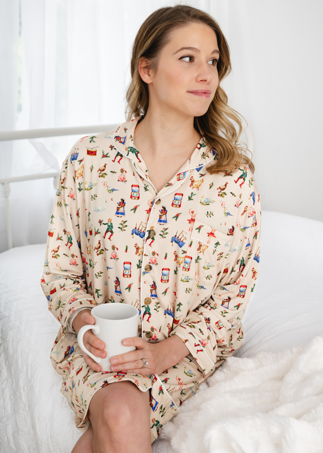 12 Days of Christmas Women's Long Sleeve Nightgown