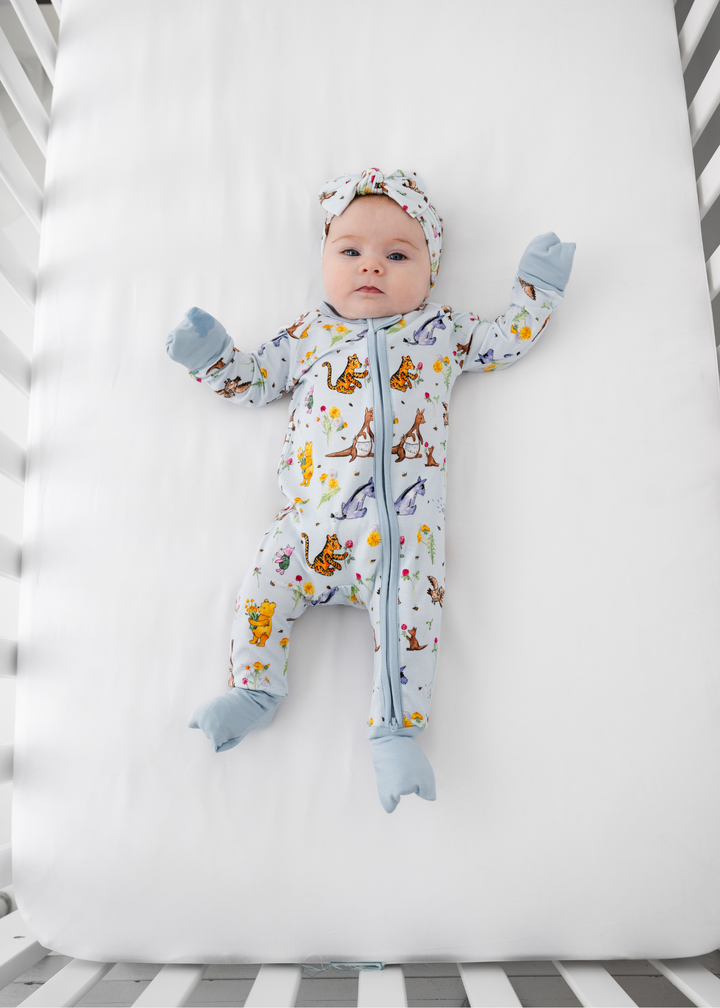 Winnie-the-Pooh in Bloom Bamboo Zippered Sleeper