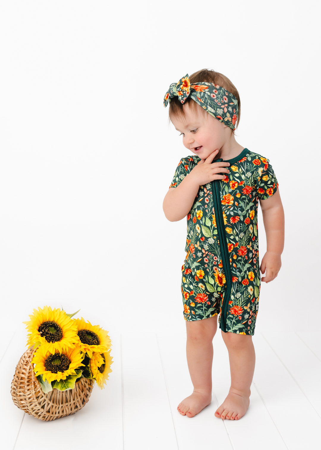 Flower Fields Shortie Romper