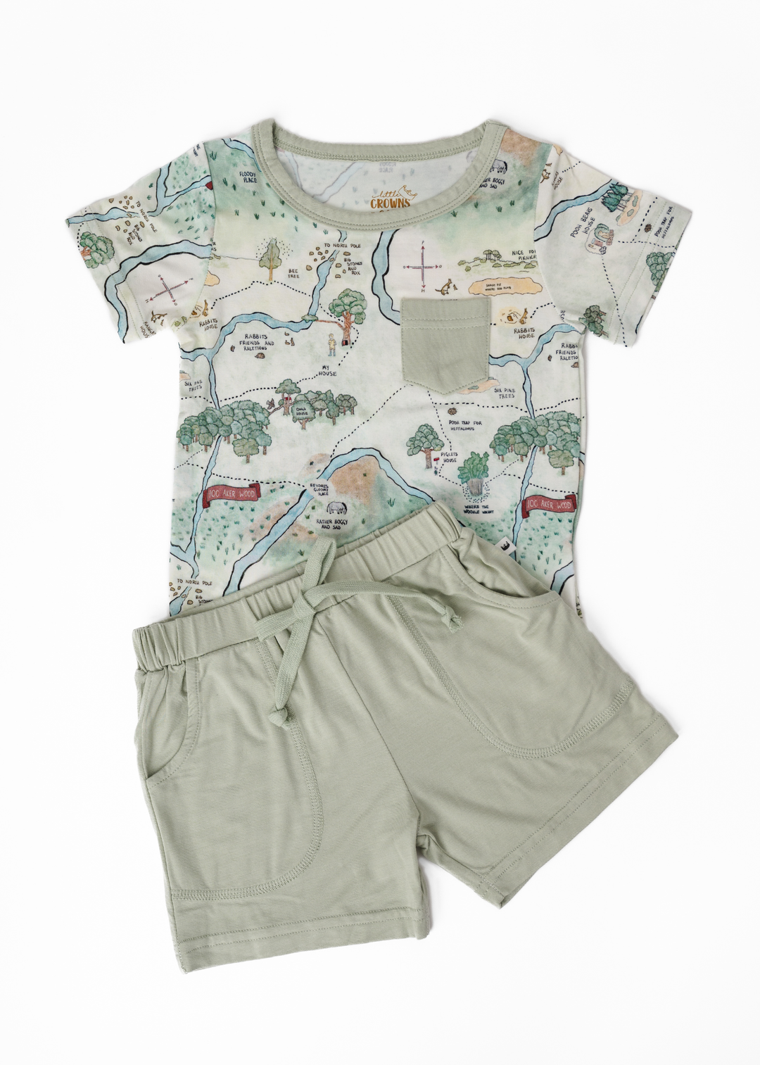 Hundred Acre Woods Pocket Tee & Short Sets