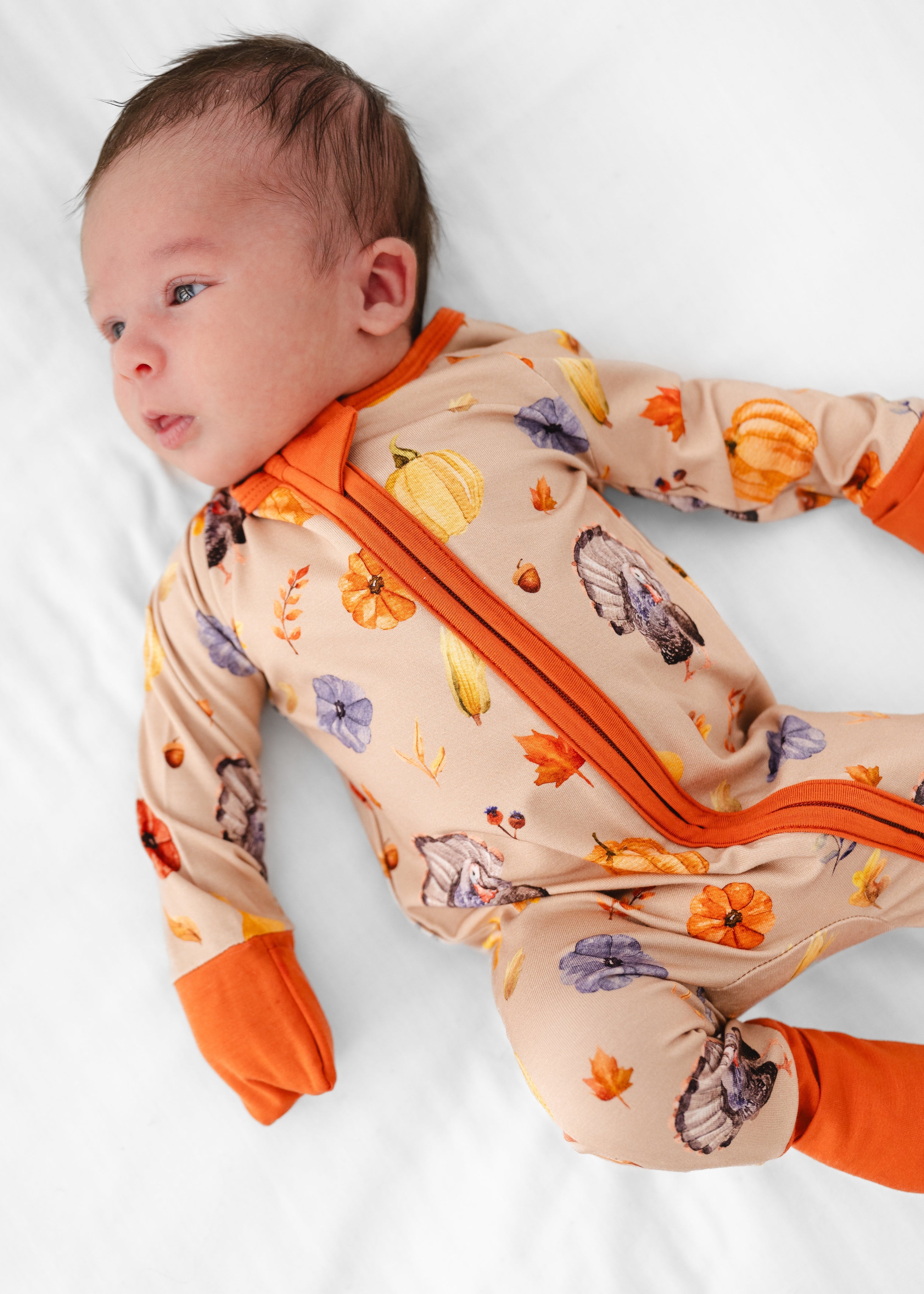 Lil Turkey Bamboo Sleeper – Little Crowns & Capes