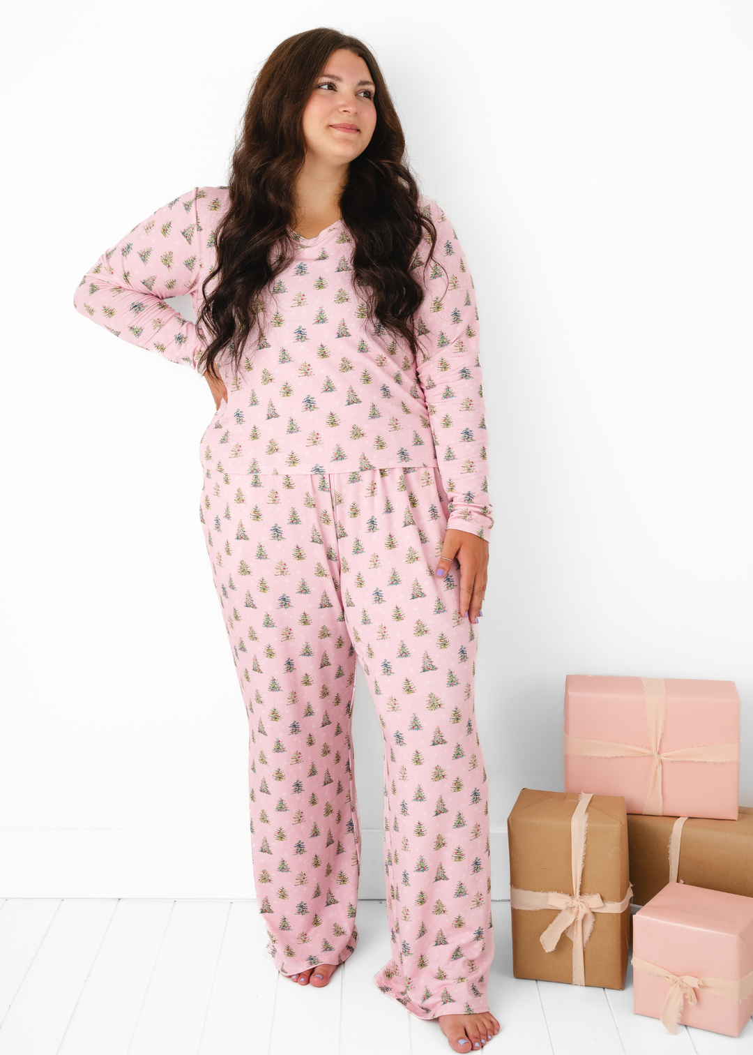 *PREORDER" Pretty Pink Christmas Women's Cozy Pajama Set