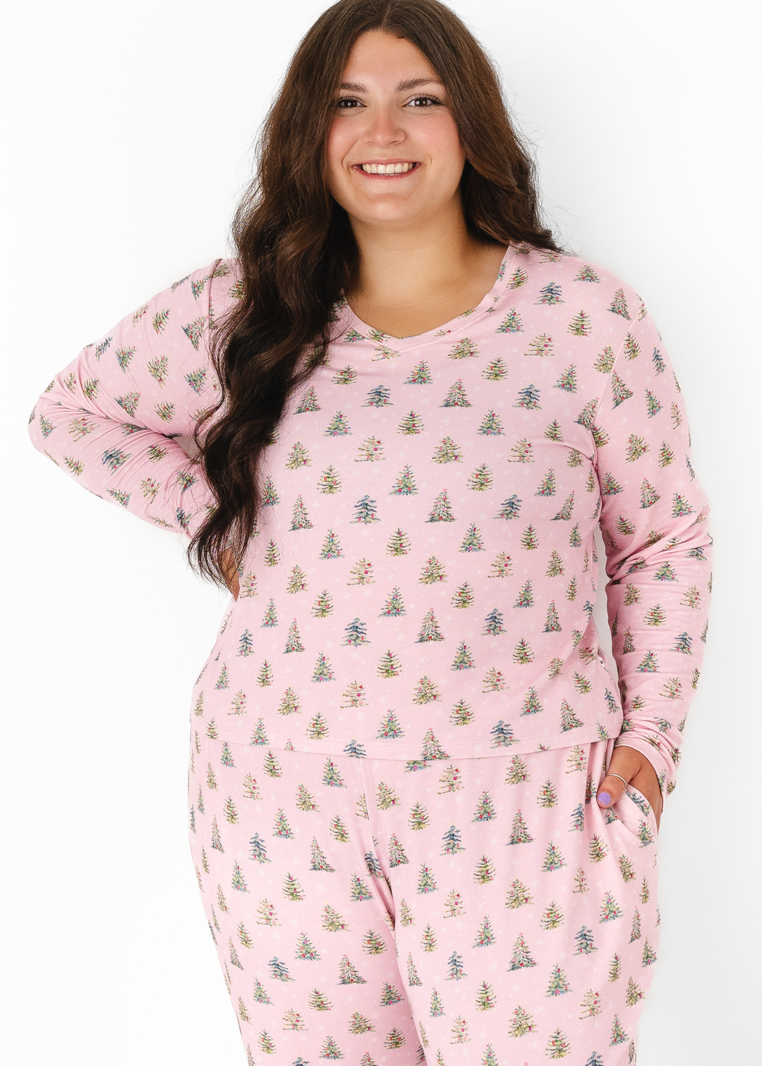 *PREORDER" Pretty Pink Christmas Women's Cozy Pajama Set