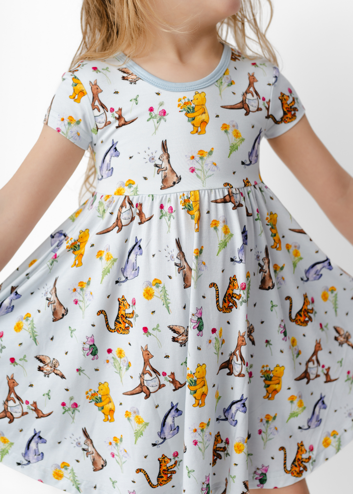 Winnie-the-Pooh in Bloom Bamboo Twirl Dress