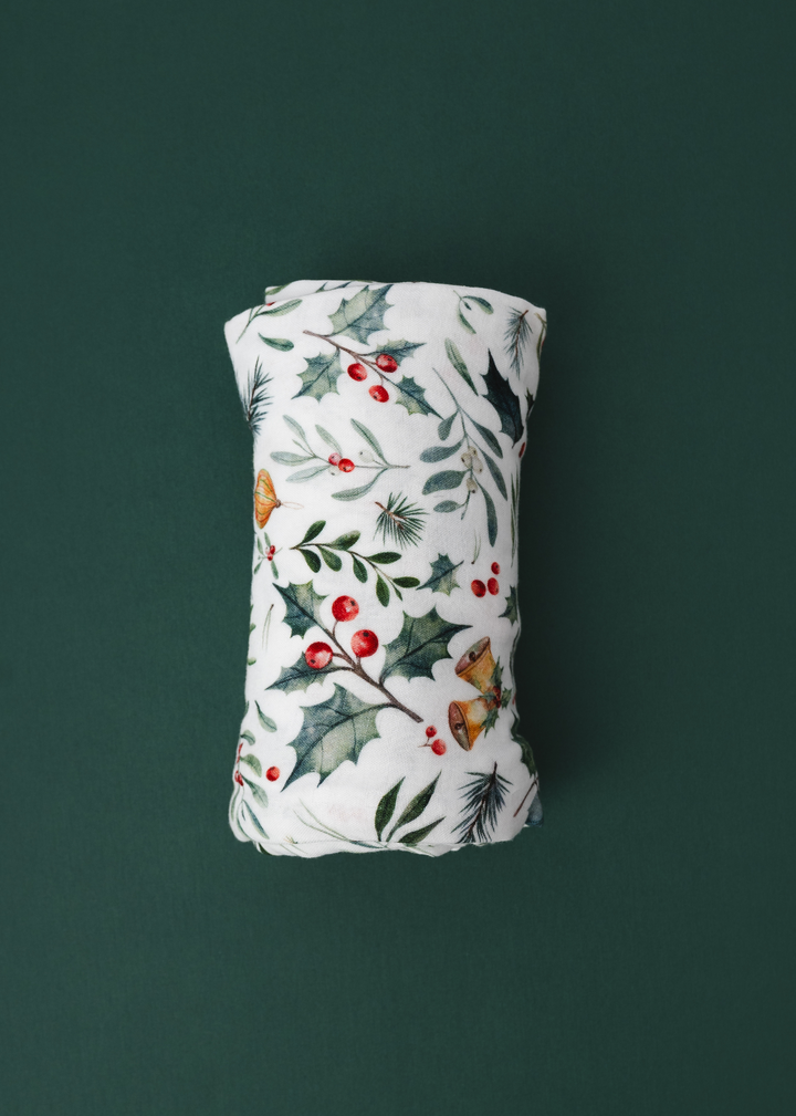 Holly Jolly Christmas Swaddle Blanket